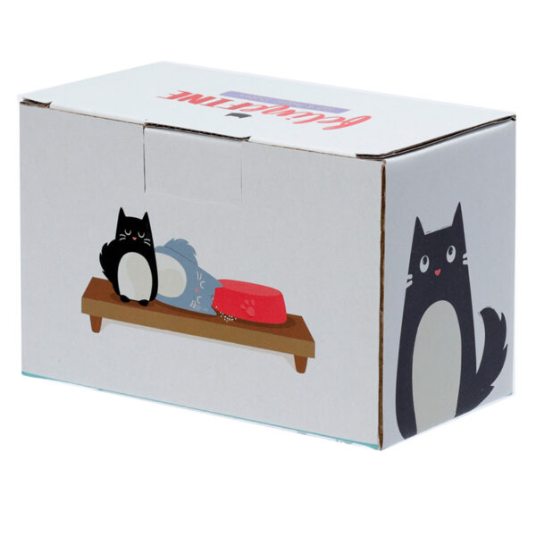 Ceramic Salt & Pepper Set - Feline Fine Black & Grey Cats - Image 7