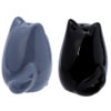 Ceramic Salt & Pepper Set - Feline Fine Black & Grey Cats - Image 10