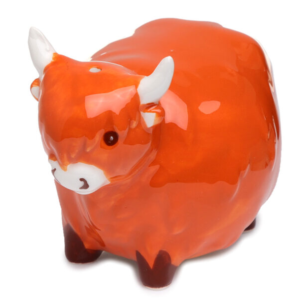 Ceramic Salt & Pepper Set - Highland Coo - Image 4
