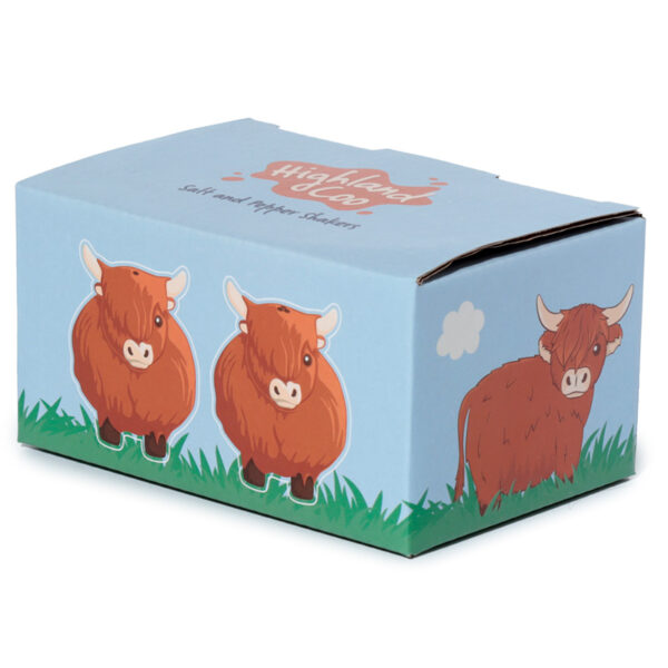 Ceramic Salt & Pepper Set - Highland Coo - Image 8