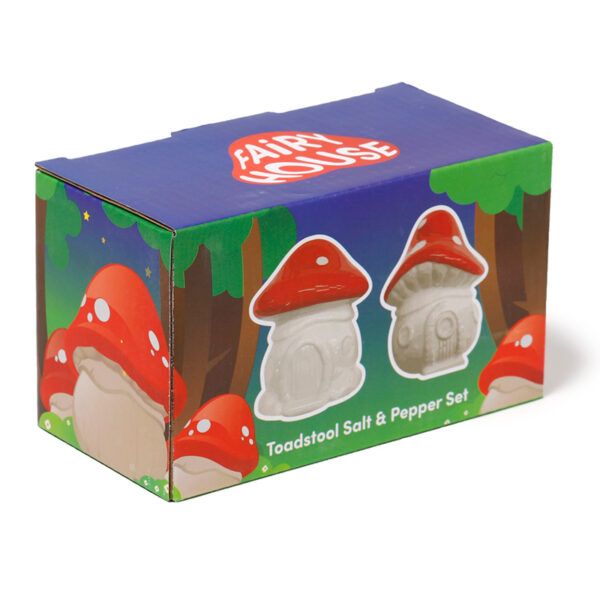 Ceramic Salt & Pepper Set - Fairy Toadstool House - Image 2