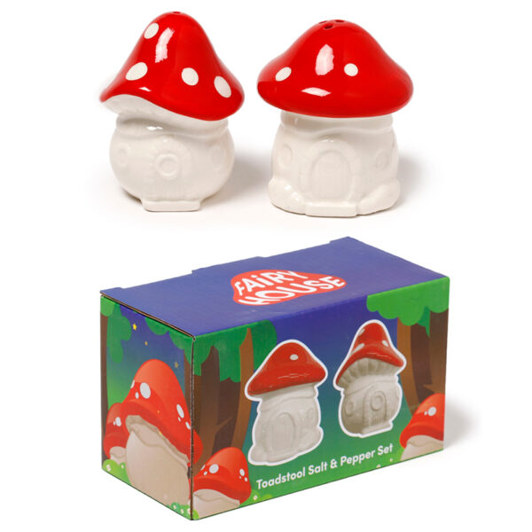 Ceramic Salt & Pepper Set - Fairy Toadstool House - Image 8