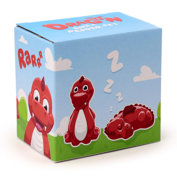 Ceramic Salt & Pepper Set - Red Dragon - Image 2