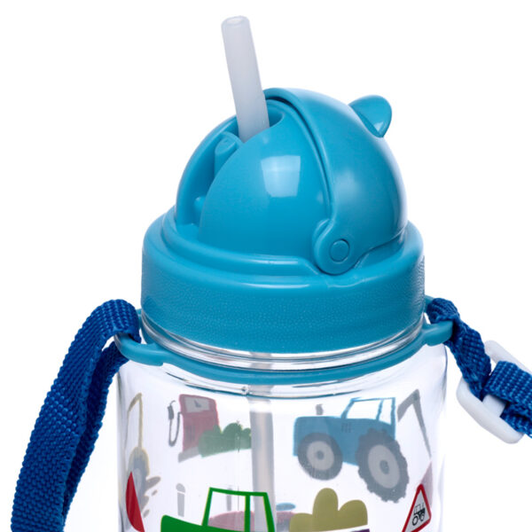 Children's Shatterproof Water Bottle 450ml - Little Tractors - Image 2