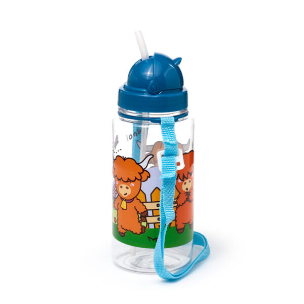 Children's Shatterproof Water Bottle 450ml - Adoramals Highland Coo - Image 3