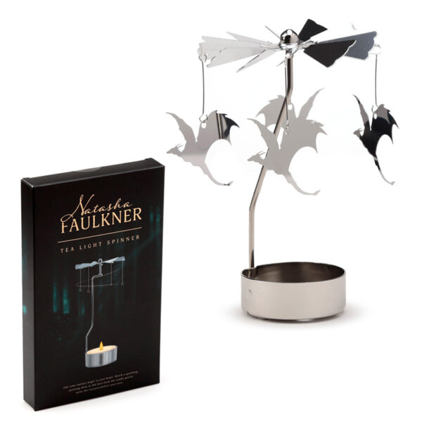Spinning Tea Light Carousel Candle Holder - Flying Dragons - Image 5