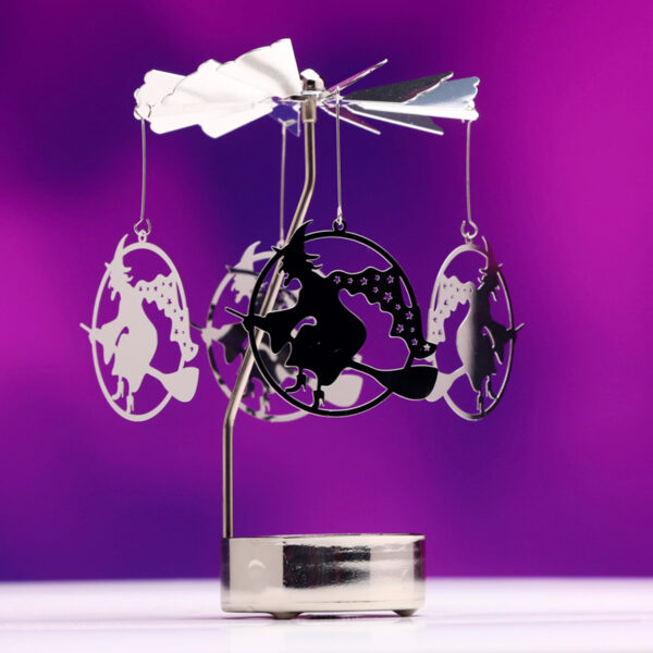 Spinning Tea Light Carousel Candle Holder - Witch - Image 3
