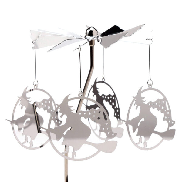 Spinning Tea Light Carousel Candle Holder - Witch - Image 4
