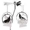 Spinning Tea Light Carousel Candle Holder - Howling Wolf - Image 4
