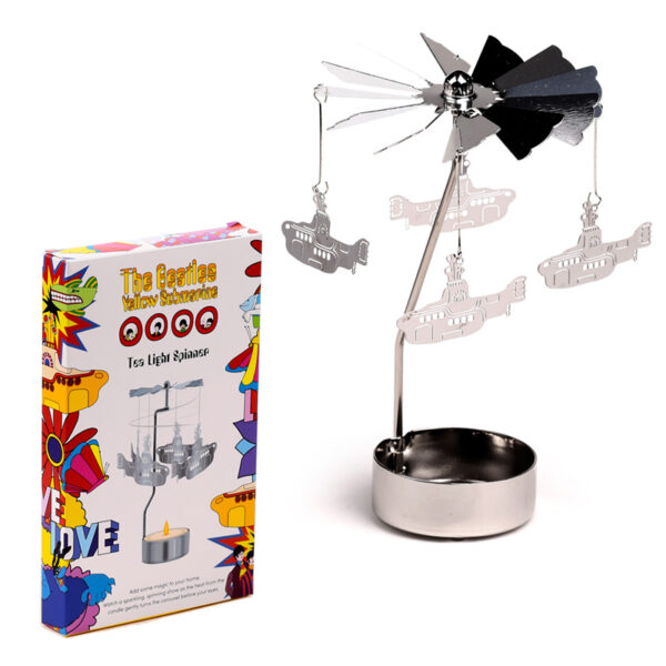 Spinning Tea Light Carousel Candle Holder - The Beatles Yellow Submarine - Image 7