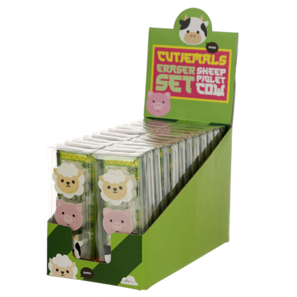 Eraser 3 Piece Set - Adoramals Farm (Cow/Sheep/Pig) - Image 3