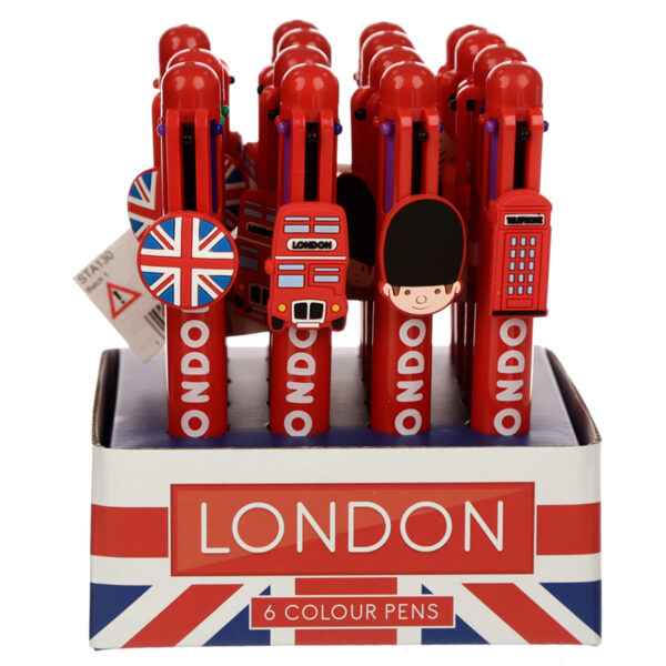 Multi Colour Pen (6 Colours) - London - Image 4