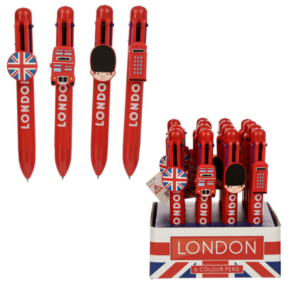 Multi Colour Pen (6 Colours) - London - Image 5