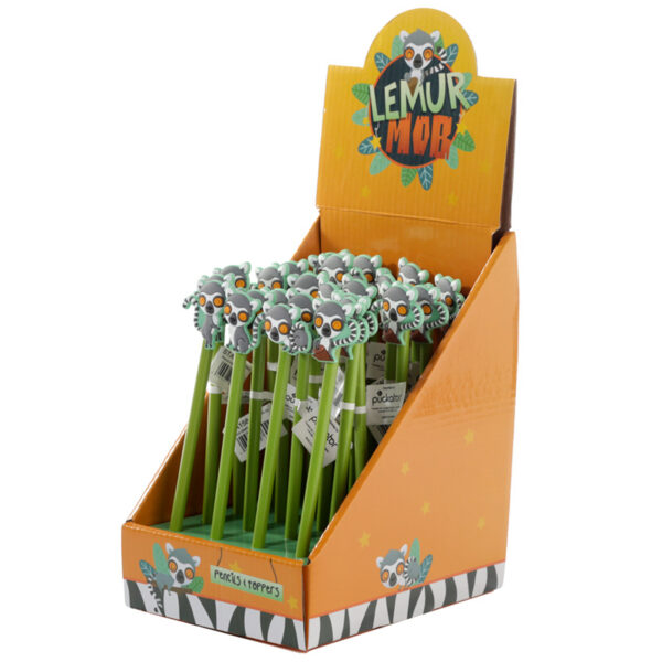 Pencil with PVC Topper - Lemur Mob - Image 2