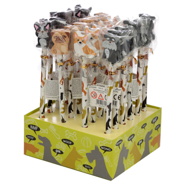 Fun Dog Pencil and Eraser Set - Image 2