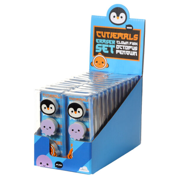 Eraser 3 Piece Set - Adoramals Sealife - Image 4