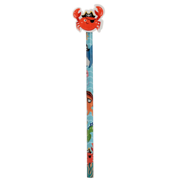 Fun Ahoy Ocean Pirate Friends Pencil and Eraser Topper Set - Image 7