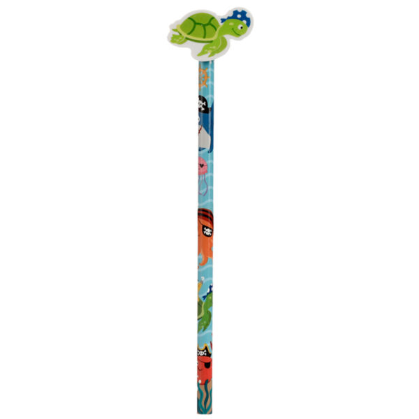 Fun Ahoy Ocean Pirate Friends Pencil and Eraser Topper Set - Image 8