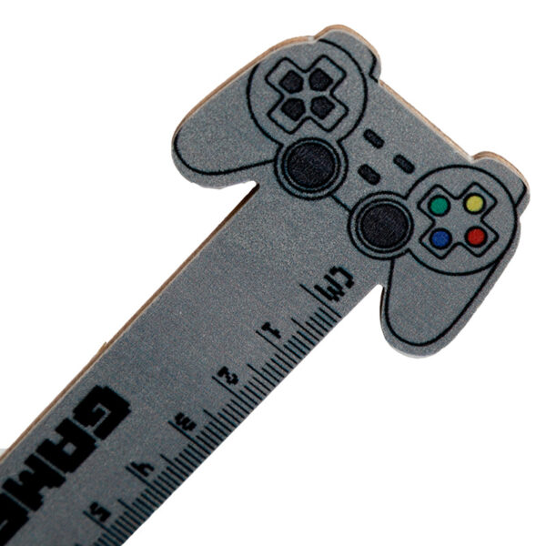 Shaped Wooden Ruler (15cm) - Game Over - Image 4