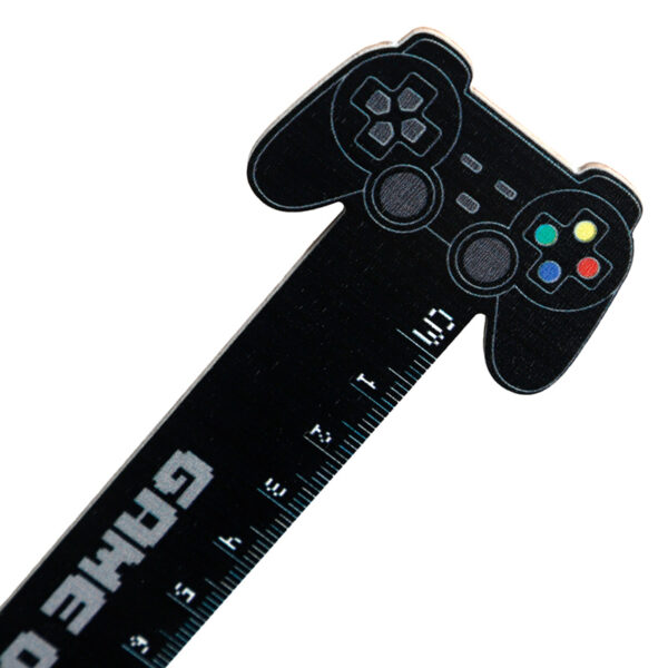 Shaped Wooden Ruler (15cm) - Game Over - Image 5
