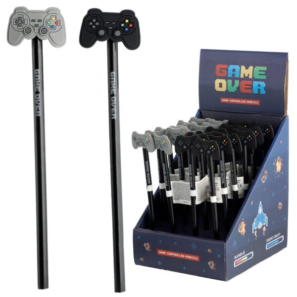 Pencil with PVC Topper - Game Over - Image 5