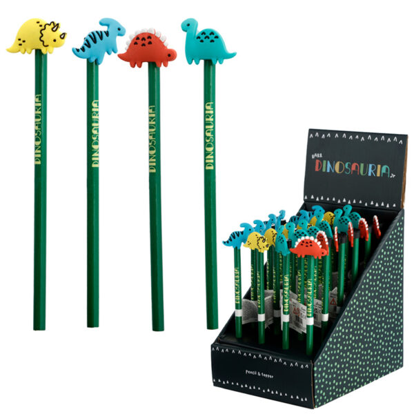 Pencil with PVC Topper - Dinosauria - Image 11