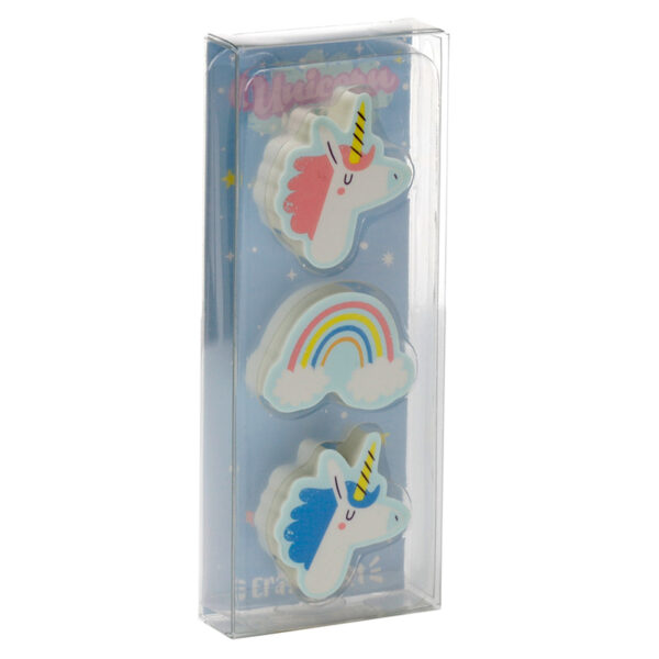 Eraser 3 Piece Set - Unicorn Magic - Image 2
