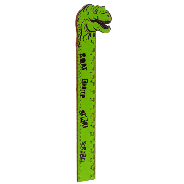 Shaped Wooden Ruler (15cm) - Dinosauria - Image 4