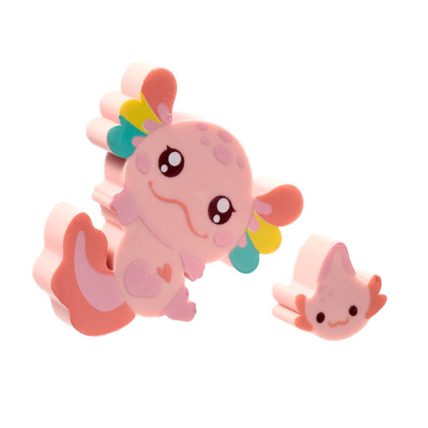 Eraser 2 Piece Set - Axolotl (Salamander) - Image 5