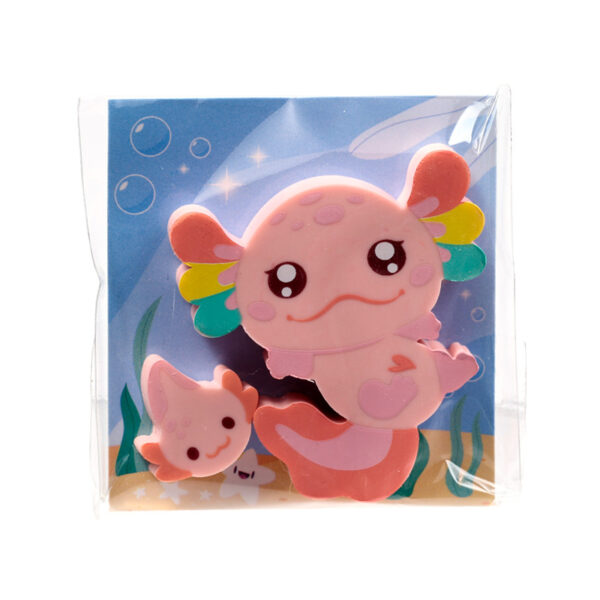 Eraser 2 Piece Set - Axolotl (Salamander) - Image 8