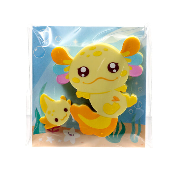 Eraser 2 Piece Set - Axolotl (Salamander) - Image 9