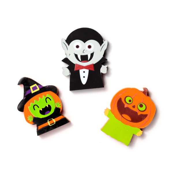 Eraser 3 Piece Set - Witch, Vampire & Pumpkin - Image 7