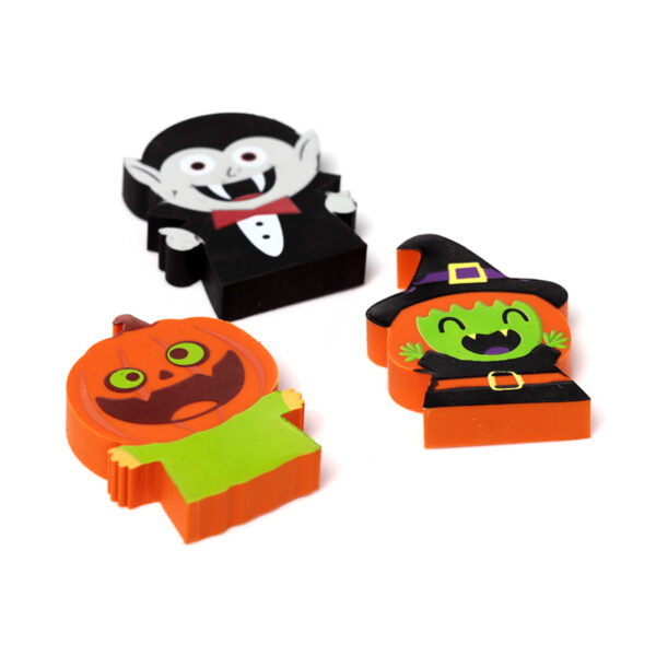 Eraser 3 Piece Set - Witch, Vampire & Pumpkin - Image 8