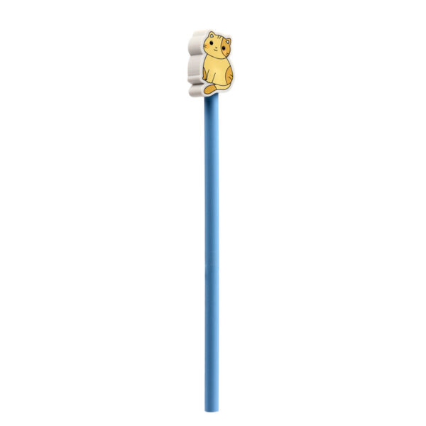 Pencil & Eraser Topper - Cute Kitty Cat - Image 4