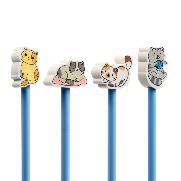 Pencil & Eraser Topper - Cute Kitty Cat - Image 8