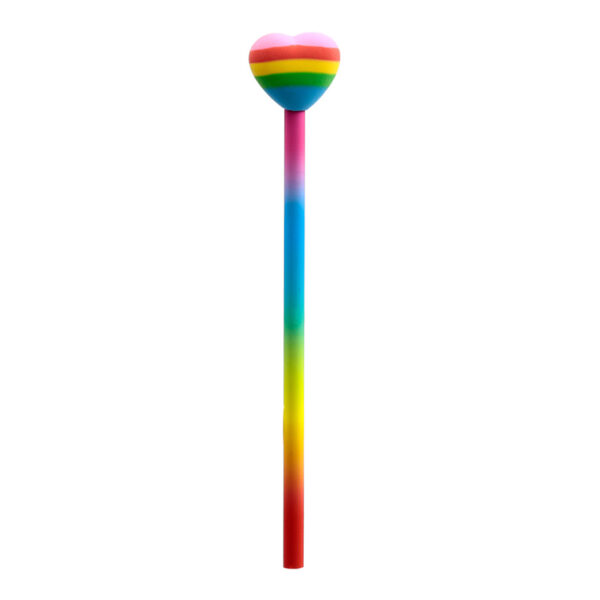 Pencil & Eraser Topper - Rainbow Heart - Image 5