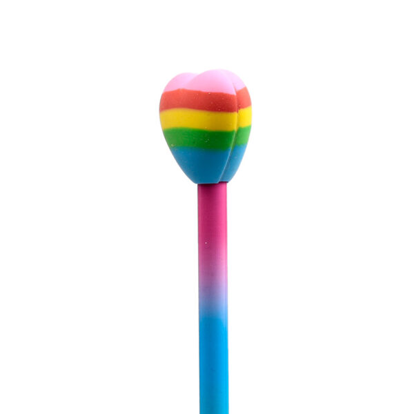 Pencil & Eraser Topper - Rainbow Heart - Image 6