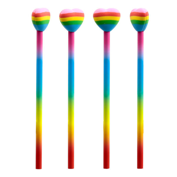 Pencil & Eraser Topper - Rainbow Heart - Image 8