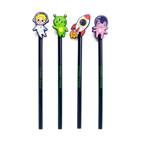 Pencil with PVC Topper - Space Cadet - Image 2