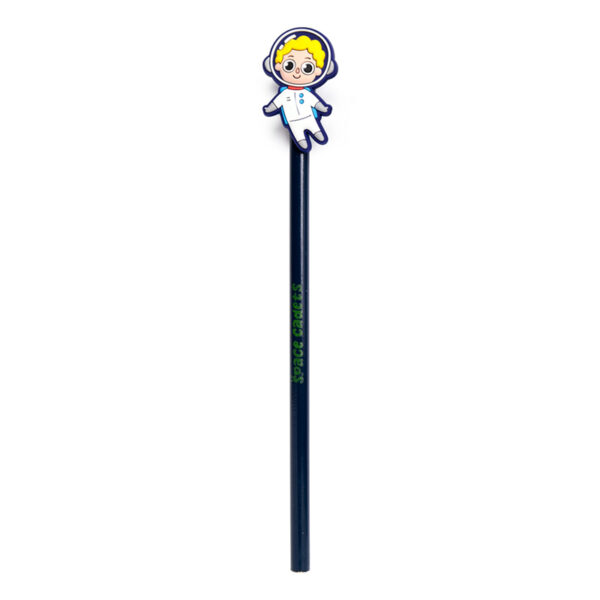 Pencil with PVC Topper - Space Cadet - Image 4