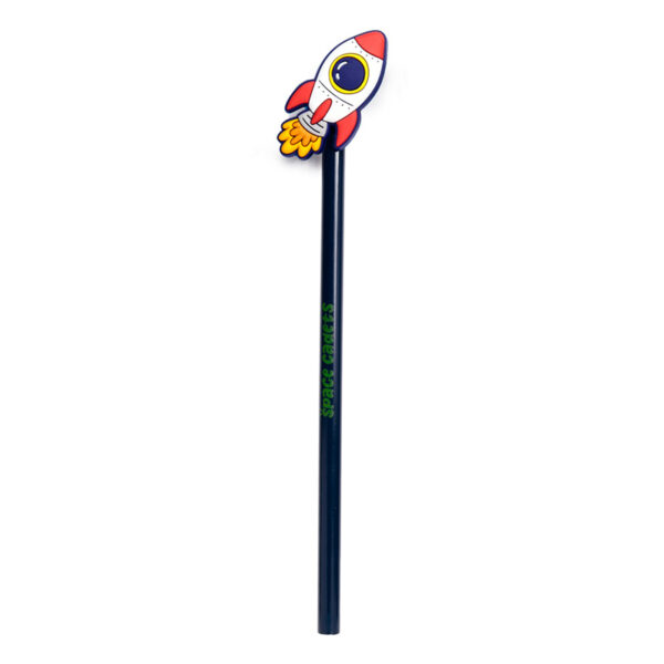 Pencil with PVC Topper - Space Cadet - Image 5