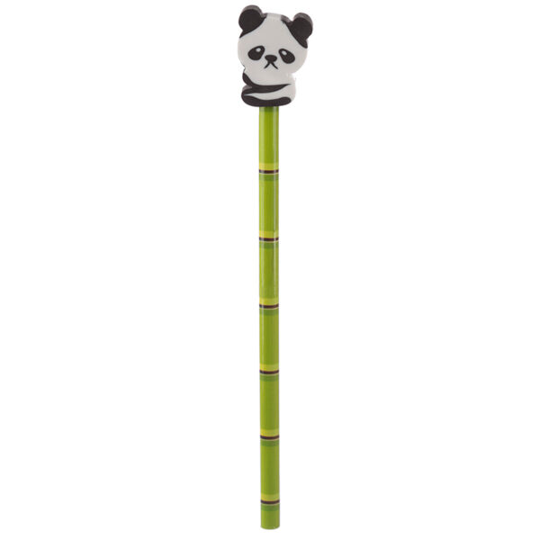 Novelty Kids Panda Design Pencil and Eraser - Image 2