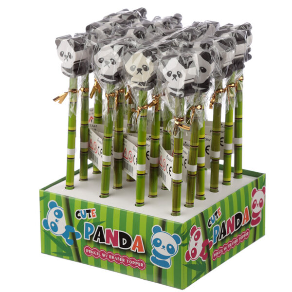 Novelty Kids Panda Design Pencil and Eraser - Image 4