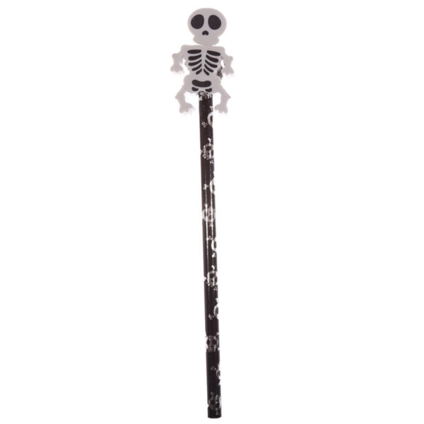 Novelty Kids Skeleton Design Pencil and Eraser - Image 2