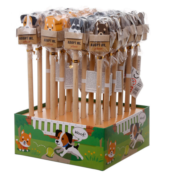 Cute Dog Pencil and Eraser Set - Image 6