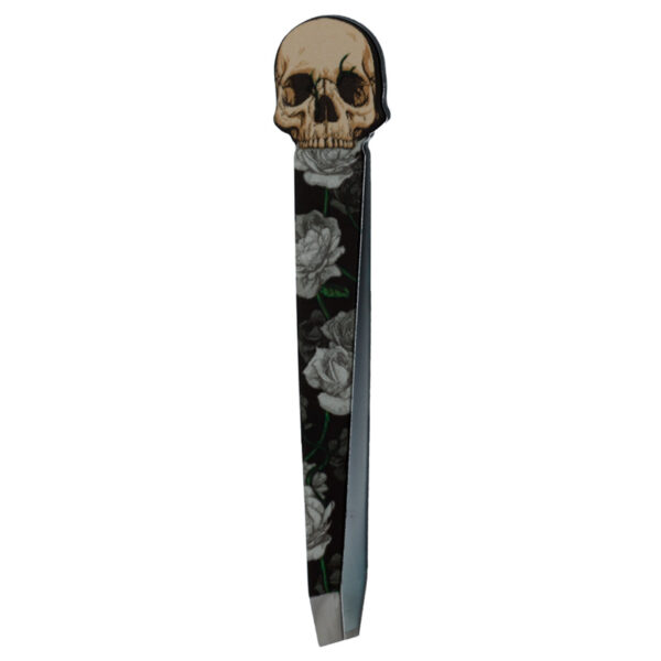 Shaped Tweezers - Skull and Roses - Image 3