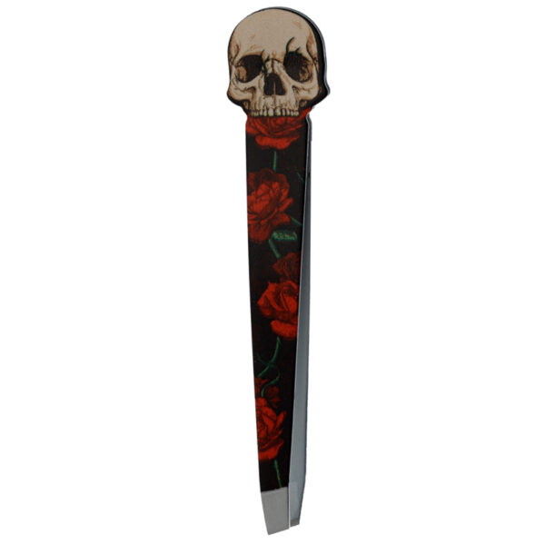 Shaped Tweezers - Skull and Roses - Image 4