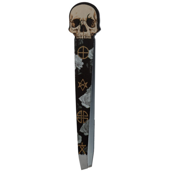 Shaped Tweezers - Skull and Roses - Image 5