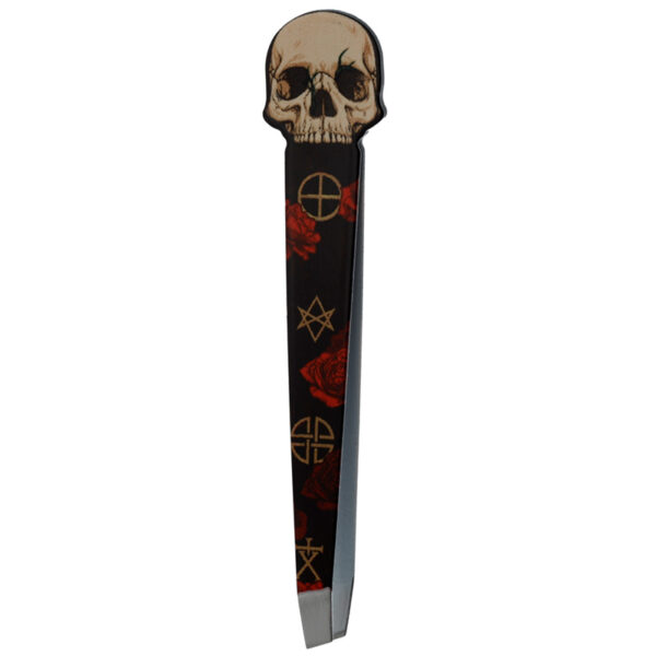 Shaped Tweezers - Skull and Roses - Image 6