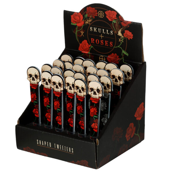Shaped Tweezers - Skull and Roses - Image 7